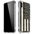 Black & White USA Flag iPhone X/XS Clear Case